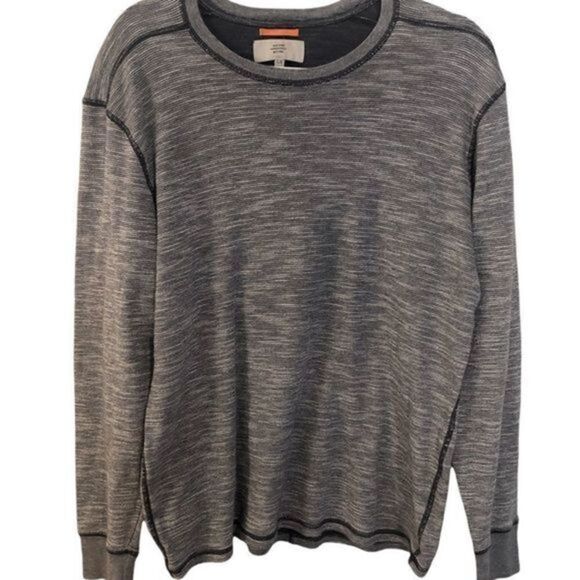 Jack Spade Men's Benning Stripe Thermal Henley Shirt - Picture 3 of 5